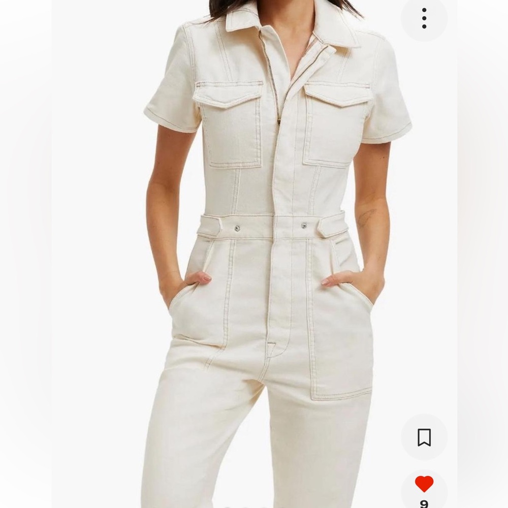 Good American cream Jumpsuit size 2